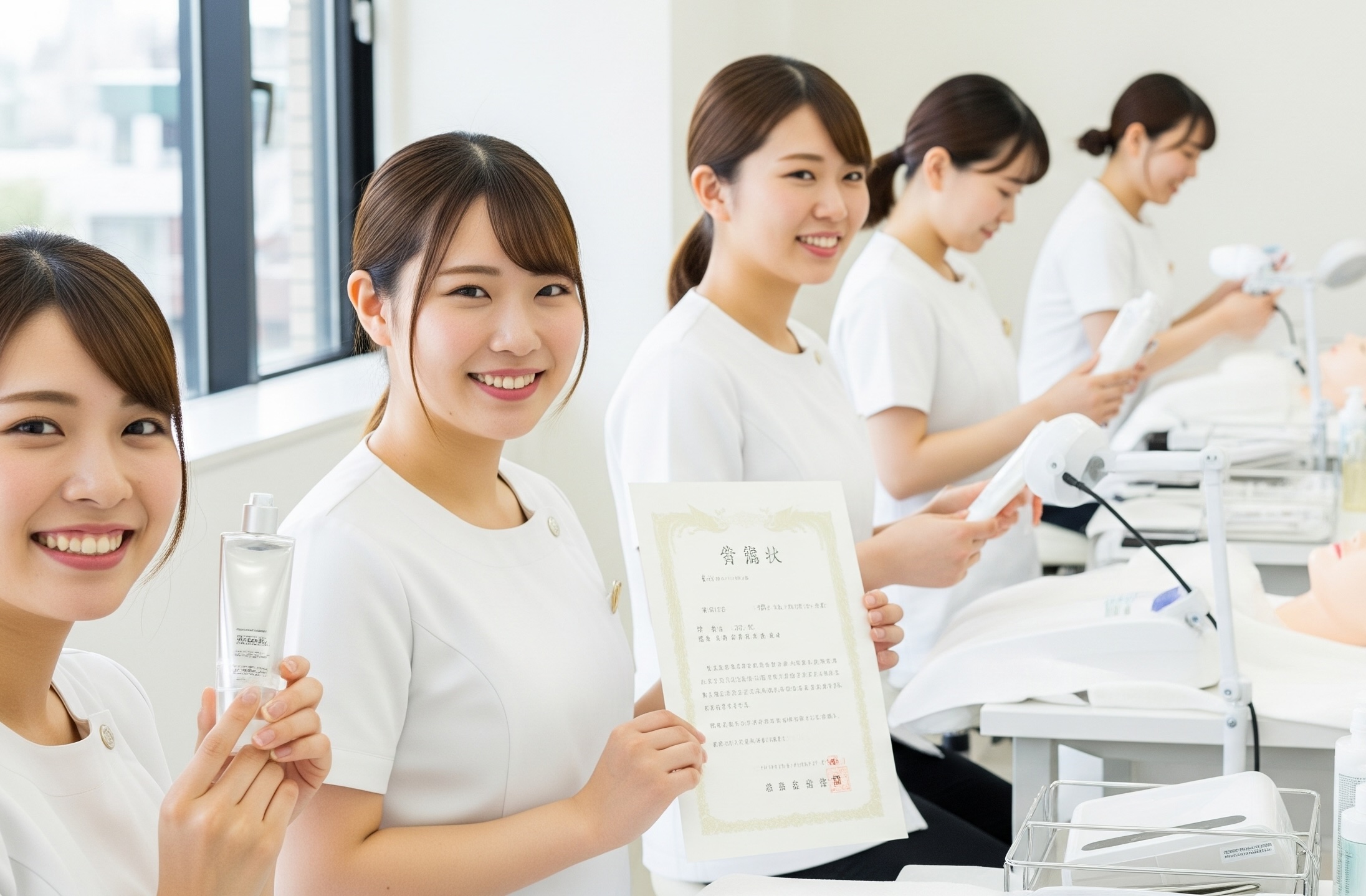 エステスクールで成長する社会人女性