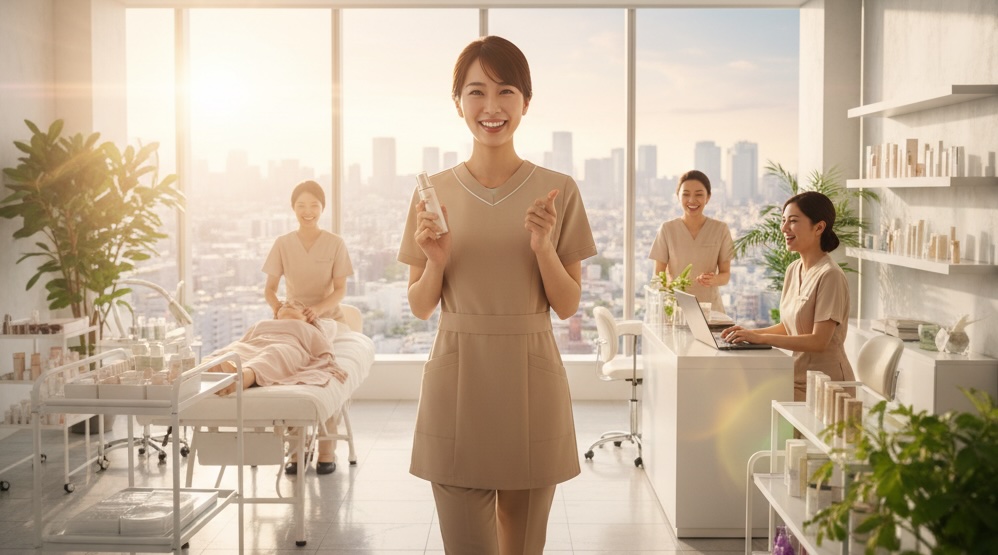 新しいキャリアへの第一歩を踏み出す女性