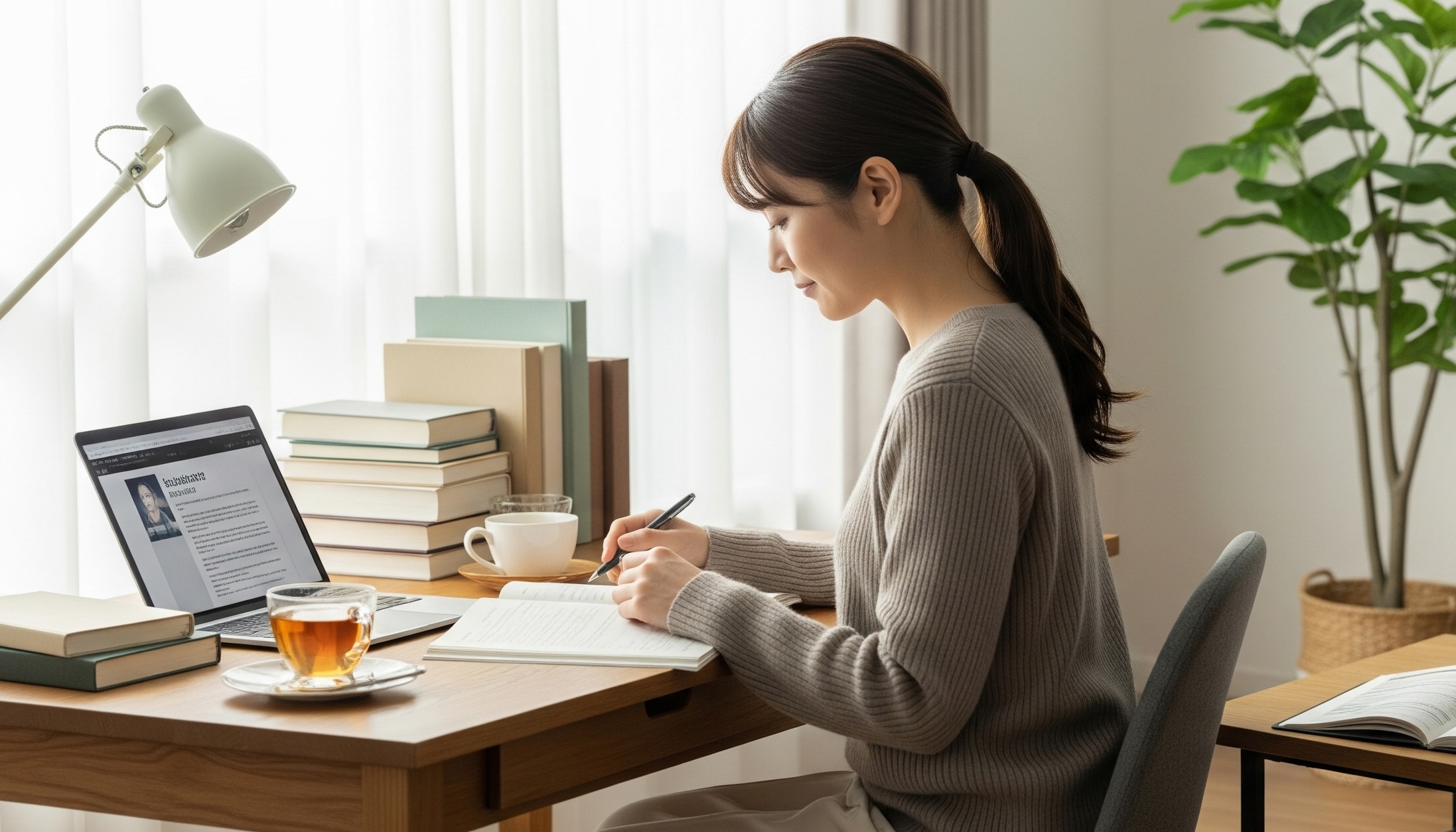 安定した基盤で新しい挑戦をする女性