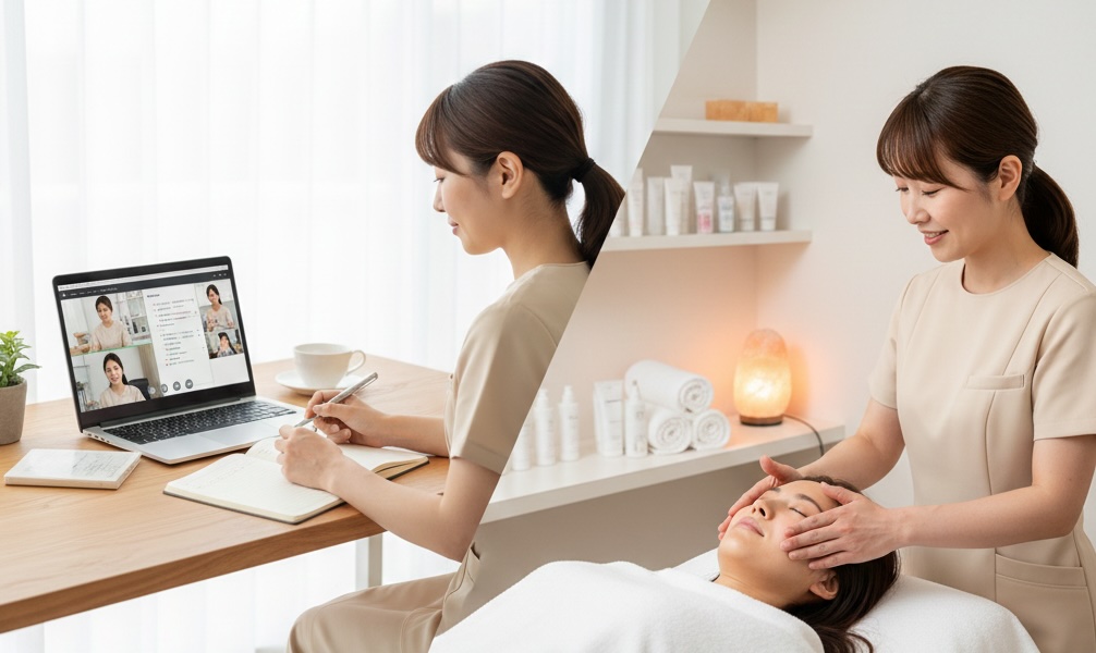 オンラインと対面のハイブリッド学習