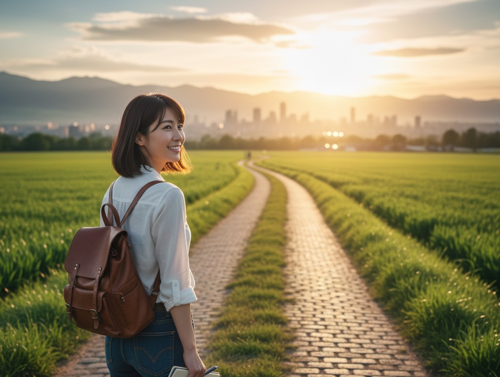 自分の人生を愛する女性