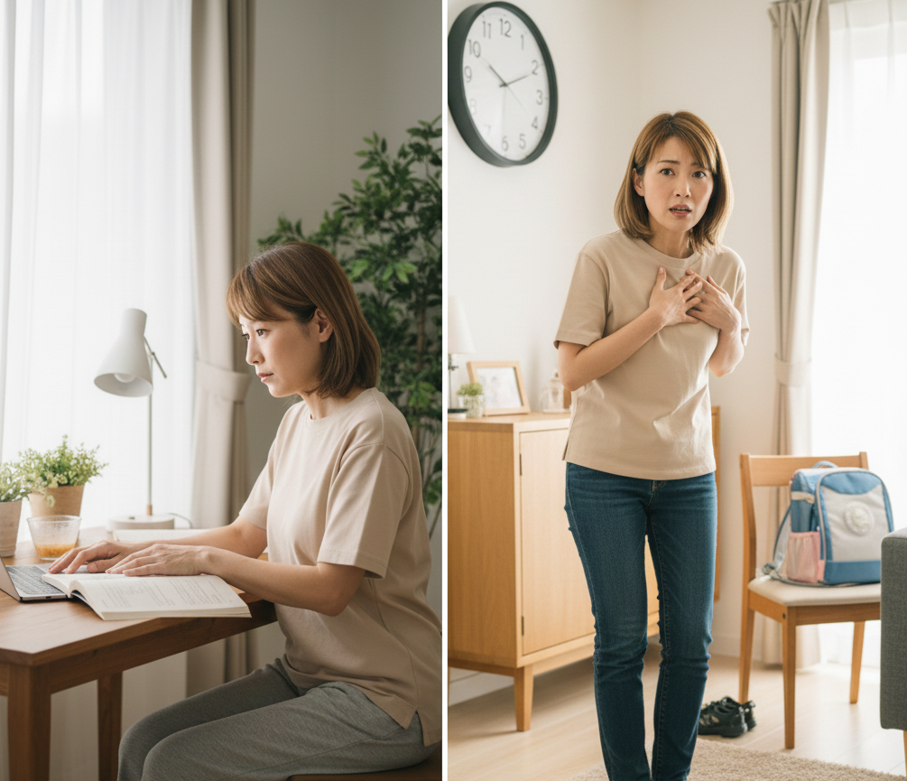 家族との両立に悩む40代女性